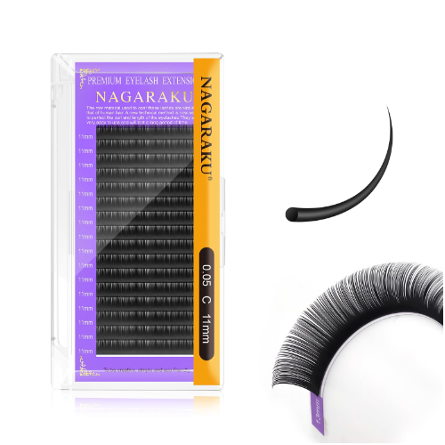 Faux Mink Eyelashes Extension Individual C-Curl 15mm