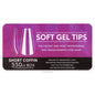 Full Coverage Clear Soft Gel Tips Short Coffin 550pcs