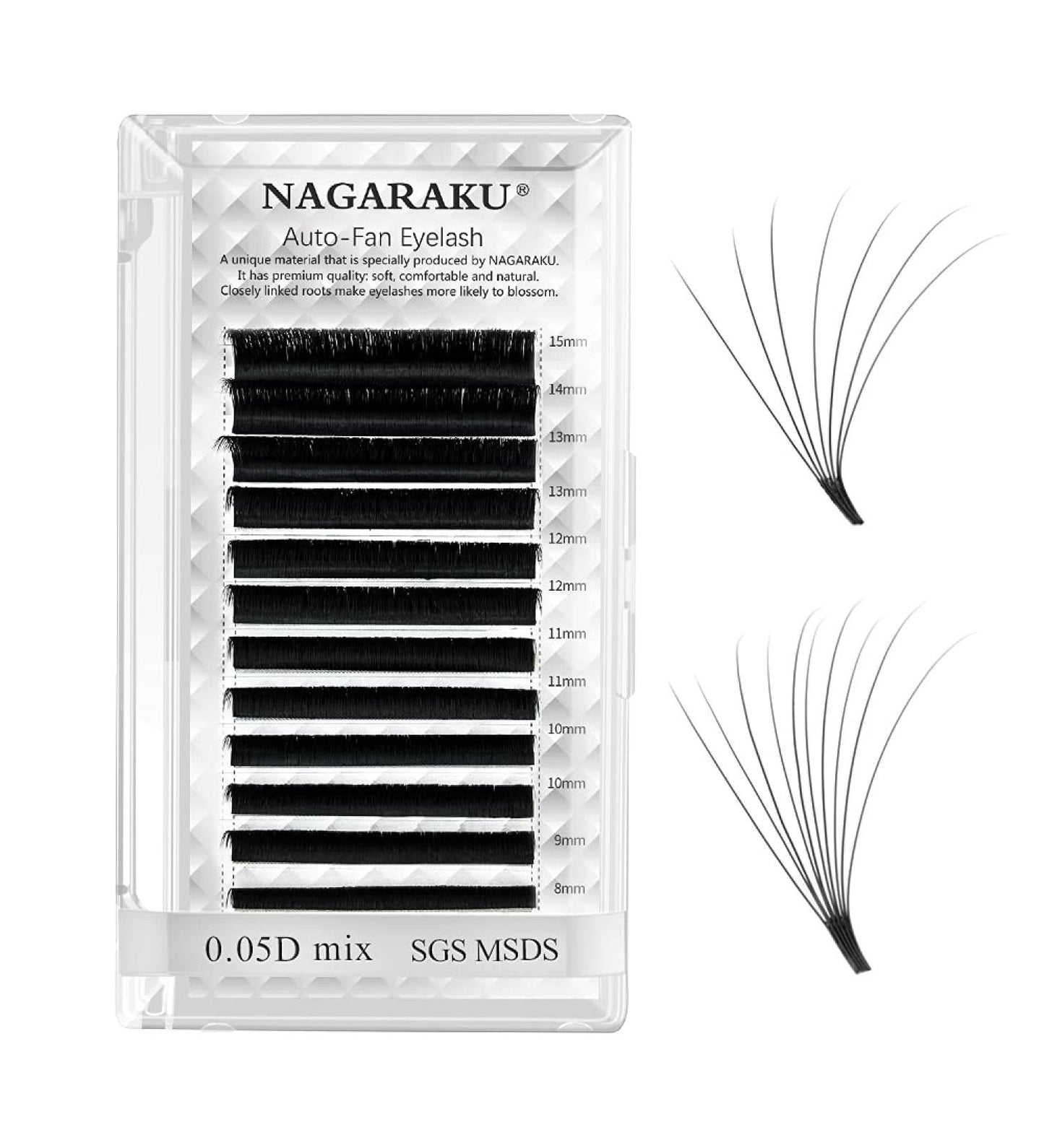 Eyelash Extensions Individual 0.07C Mix 8mm-15mm