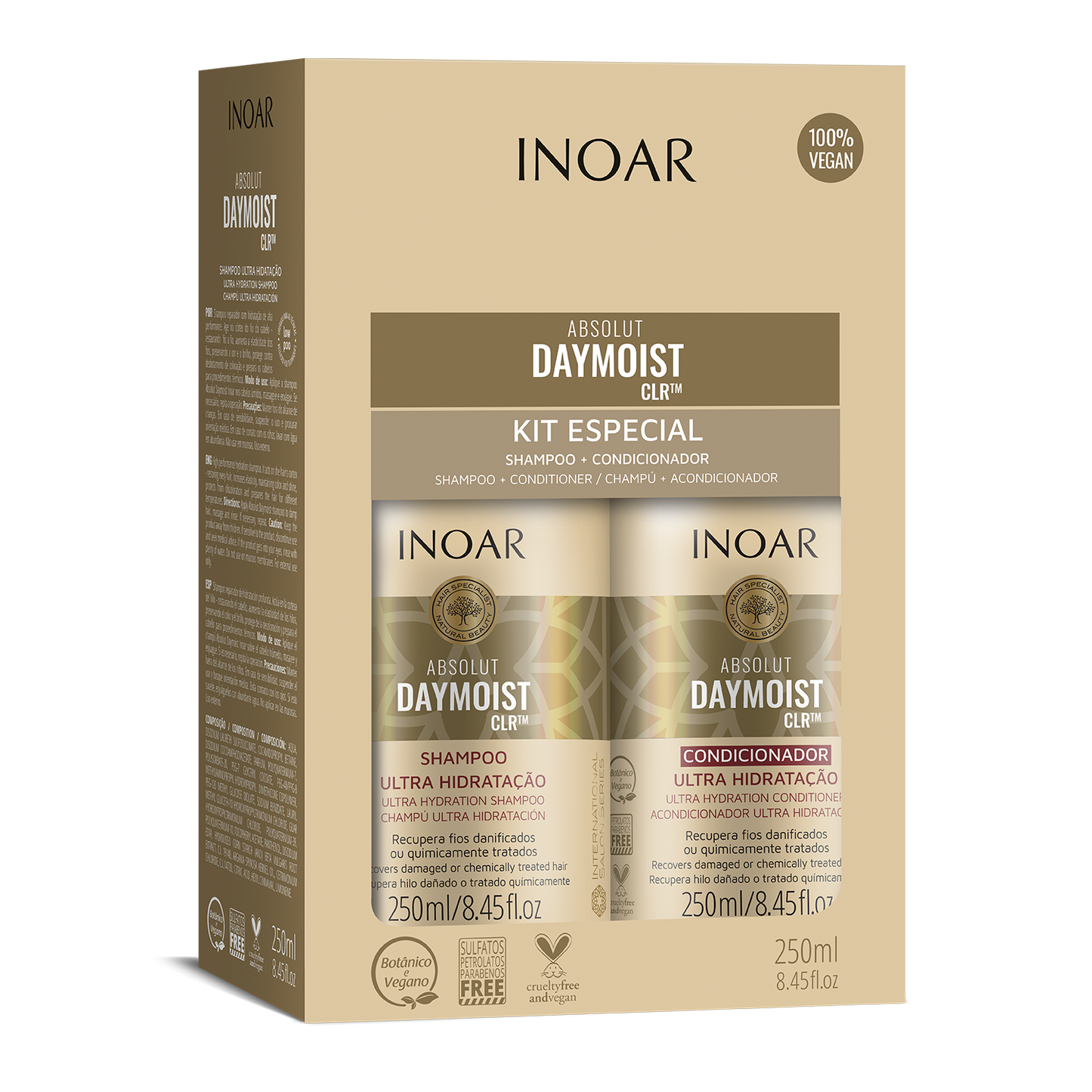 INOAR Absolut Daymoist duo kit 250ml