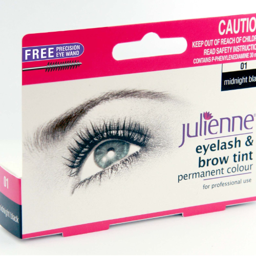 Julienne Eyelash & Brow Tint Midnight Black