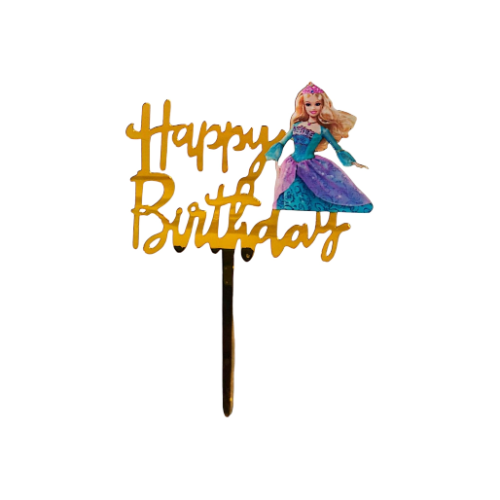 Cake Topper Happy Birthday Barbie