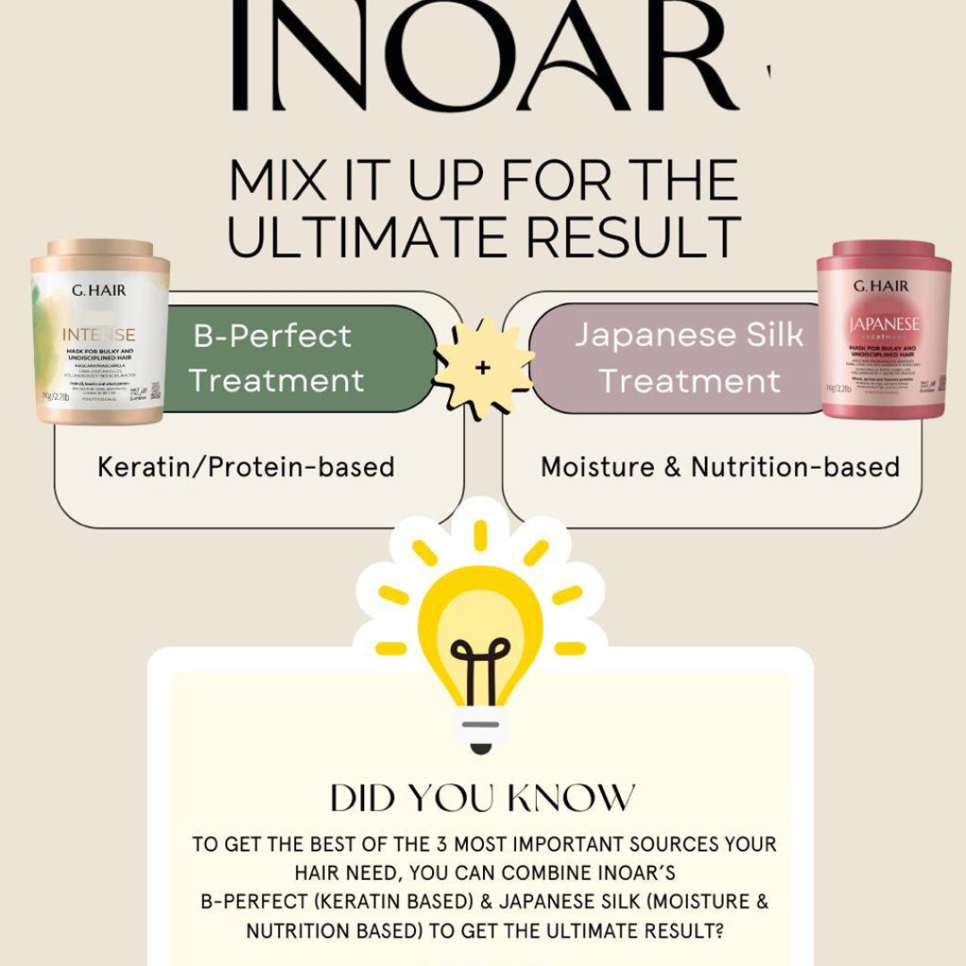 INOAR B-Perfect & Japanese Silk Combo (Incl. blowout)