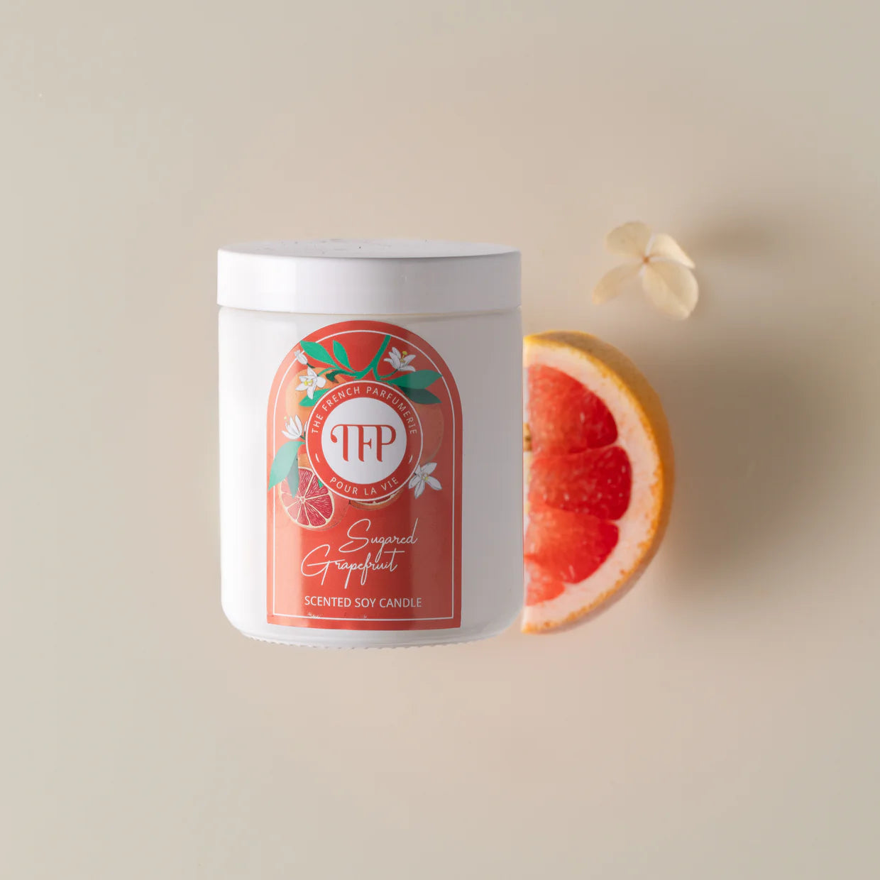 TFP Sugared Grapefruit Natural Soy Wax Scented Candle