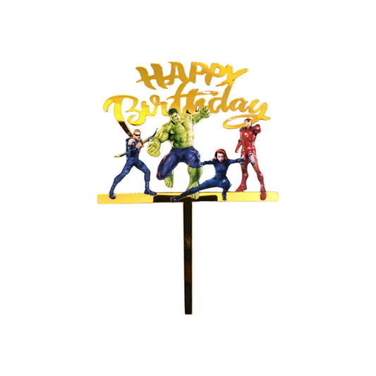 Happy Birthday Cake Topper Avengers