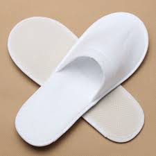 Disposable Non-Woven Slipper White