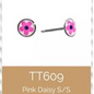 Studex Tiny Tips Pink Daisy S/S