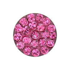 Studex 8mm Oct Rose Fire Disk S/S