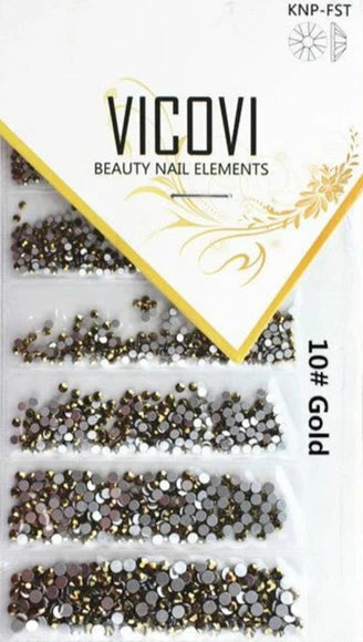 Vicovi Rhinestones 1720 #10 Gold