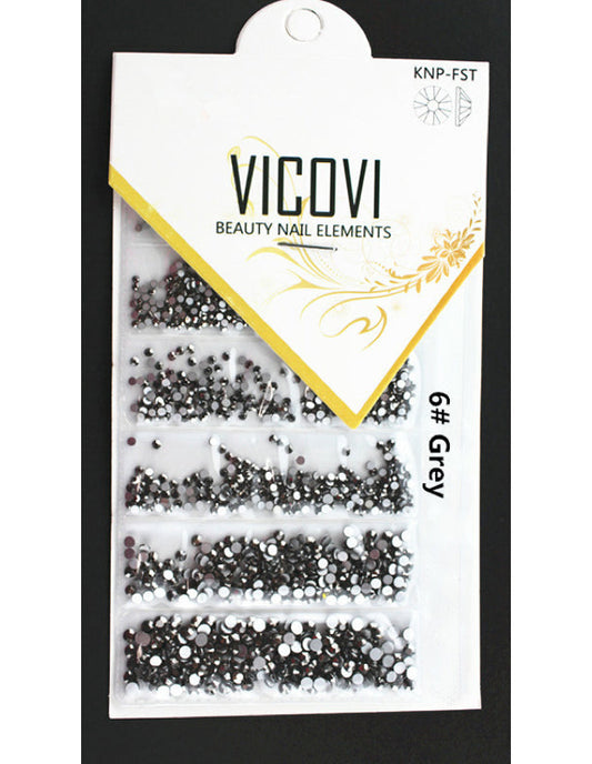 Vicovi Rhinestones 1720pcs 6# Grey